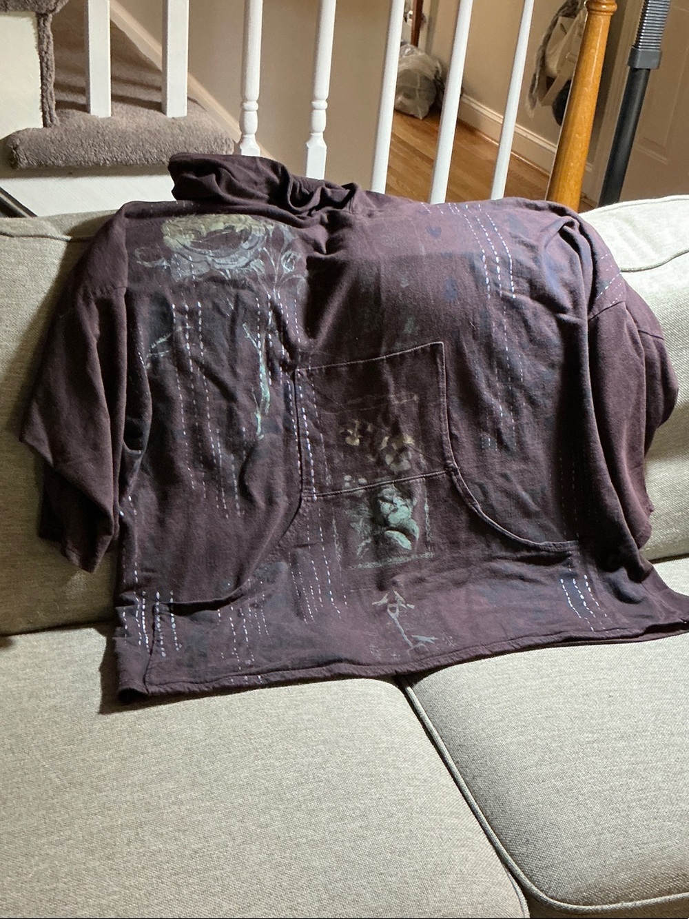 Blue Fish Plum Graphic Women’s Top